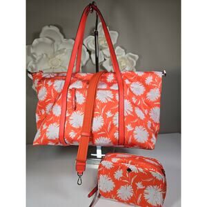 kate spade Jae Wild Blossom Weekender Travel 2 Bag Bundle